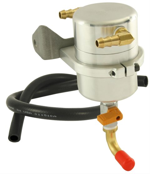 Moroso 10-15 Chevrolet Camaro SS (w/Edelbrock Supercharger) Air/Oil Separator Catch Can -Billet Alum