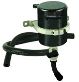 Moroso Universal Air/Oil Separator Catch Can - Large Body - Billet Aluminum - Black Anodized thumbnail 2