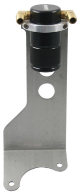 Moroso 10-14 Ford Raptor 6.2L Air/Oil Separator Catch Can - Small Body - Billet Aluminum - Black thumbnail 2