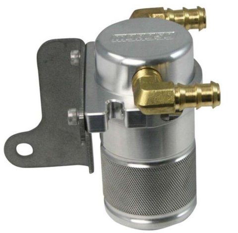 Moroso 06-Up Dodge Charger/Challenger 6.1L Air/Oil Separator Catch Can - Small Body - Billet Alum thumbnail 2