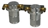 Moroso 04-07 Subaru STi/06-07 WRX Air/Oil Separator Catch Can - Small Body - Billet Aluminum thumbnail 1