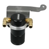 Moroso 11-14 Ford Mustang GT Air/Oil Separator Catch Can - Small Body - Billet Aluminum - Black thumbnail 1