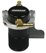 Moroso 10-15 Chevrolet Camaro SS (w/Edelbrock S.C.) Air/Oil Separator Catch Can - Billet Alum -Black thumbnail 3