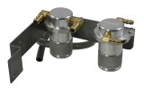 Moroso 08-14 Subaru STi (w/Top Mount Intercooler) Air/Oil Separator Catch Can - Billet Aluminum thumbnail 1