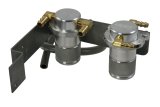 Moroso 08-14 Subaru STi (w/Top Mount Intercooler) Air/Oil Separator Catch Can - Billet Aluminum thumbnail 2