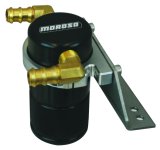 Moroso 11-14 Ford F-150 EcoBoost/5.0L Air/Oil Separator Catch Can - Small Body - Billet Alum - Black thumbnail 3