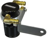 Moroso Dodge Challenger 5.7/6.4L (w/Shaker Hood) Air/Oil Separator Catch Can - Billet Alum - Black thumbnail 3