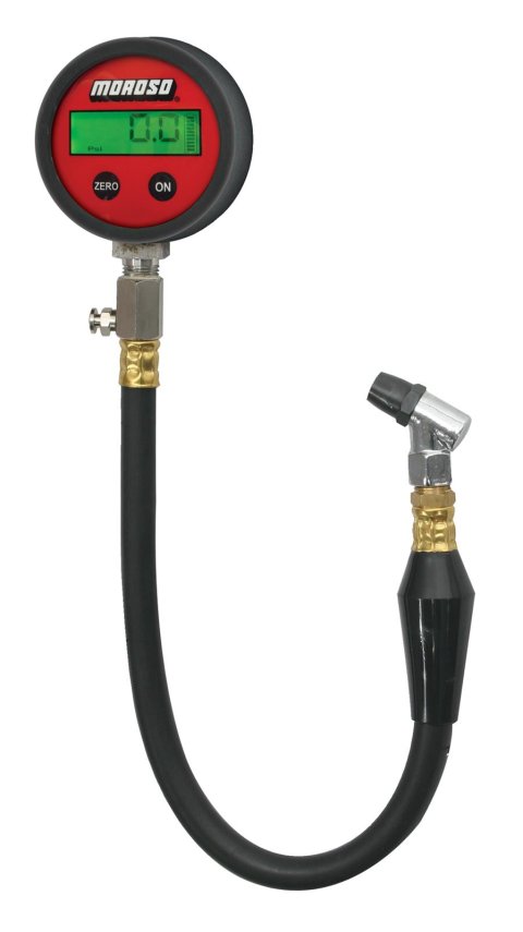 Moroso Tire Pressure Gauge 0-100psi - Digital Backlit