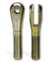 Moroso Clevis End - 1/2in-20 Thread on Shank - Chrome Moly Steel - Gold Iridite Finish - 2 Pack thumbnail 3