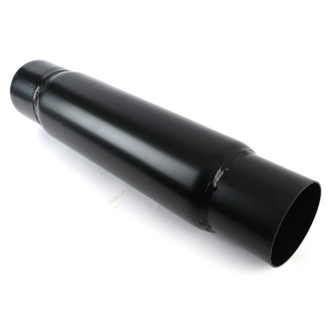 Moroso Spiral Flow Racing Muffler - 3.5in Inlet/Outlet x 4in Diameter x 12in Long - Steel thumbnail 1