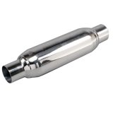 Moroso Spiral Flow Racing Muffler - 2.5in Inlet/Outlet - Reduced Noise Levels - Stainless Steel thumbnail 2