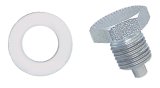 Moroso Oil Pan Drain Plug w/Nylon Washer - Chrome thumbnail 3
