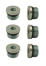Moroso Pipe Plug w/O-Ring -8An 3/4in-16 - Steel - 6 Pack thumbnail 2