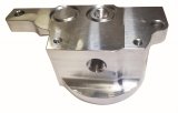 Moroso GM LS Oil Filter Adapter - Spin On - External Input Inlet - Outbound Rail thumbnail 1
