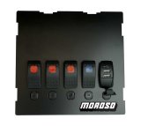 Moroso 99-04 Mazda Miata NB Radio/HVAC Pocket Block Off Plate With Switches thumbnail 4