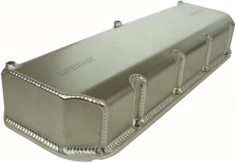 Moroso Chevrolet Small Block 4.4in CFE Valve Cover - Fabricated Aluminum - Pair