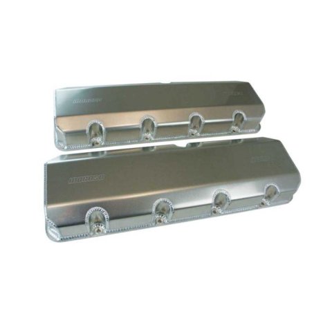 Moroso 18 Deg Style Edelbrock Cyl Head Fabricated Aluminum Billet Rail 3in Tall Valve Cover