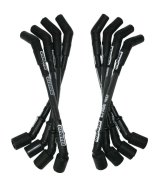 Moroso GM LS Ultra 40 Custom Fit Sleeved Ignition Wire Set 12in 135 Deg Boots - Black thumbnail 3