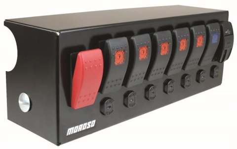 Moroso Switch Panel Rocker LED w/USB & Breakers Roll Cage thumbnail 3