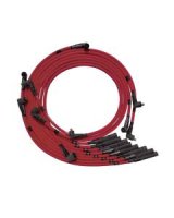 Moroso Chrysler Mopar 361/383/400/440 Str Plug Boots Non-HEI Sleeved Ultra Spark Plug Wire Set - Red thumbnail 2