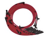 Moroso Chrysler Mopar 361/383/400/440 Str Plug Boots Non-HEI Sleeved Ultra Spark Plug Wire Set - Red thumbnail 3