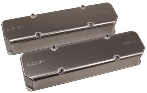 Moroso SBC MBE 10 & 13 Degree Fabricated Aluminum w/Billet Rail Valve Cover thumbnail 2