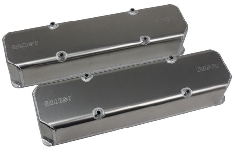 Moroso SBC MBE 10 & 13 Degree Fabricated Aluminum w/Billet Rail Valve Cover thumbnail 4