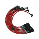 Moroso SB Chrysler Mopar 273/318/340/360 Str Plug Boots HEI Sleeved Ultra Spark Plug Wire Set - Red thumbnail 2