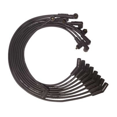 Moroso BB Ford 351C/390/429/460 135 Deg Boots Non-HEI Unsleeved Ultra Spark Plug Wire Set - Black thumbnail 3