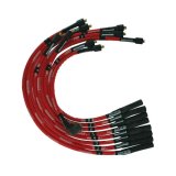 Moroso SB Chrysler Mopar 273/318/340/360 Str Plug & Dist Sleeved Ultra Spark Plug Wire Set - Red thumbnail 2
