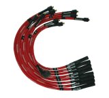 Moroso SB Chrysler Mopar 273/318/340/360 Str Plug & Dist Sleeved Ultra Spark Plug Wire Set - Red thumbnail 3