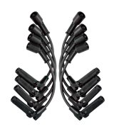 Moroso GM LS 11 Inch Long Coil On Plug 90 Deg Boots Unsleeved Ultra Spark Plug Wire Set -Black thumbnail 3