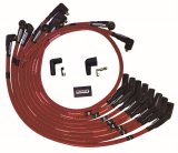 Moroso SB Ford 260/289/302 135 Deg Plug Boots Non-HEI Sleeved Ultra Spark Plug Wire Set - Red thumbnail 1