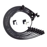 Moroso BBC Under Header 90 Deg Plug Non-HEI Dist Unsleeved Ultra Spark Plug Wire Set - Black thumbnail 2