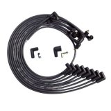 Moroso BBC Under Header 90 Deg Plug Non-HEI Dist Unsleeved Ultra Spark Plug Wire Set - Black thumbnail 3