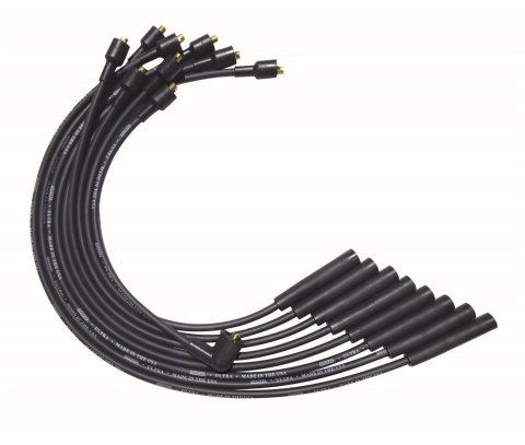 Moroso SB Chrysler Mopar 273/318/340/360 Unsleeved Non-HEI Ultra Spark Plug Wire Set - Black thumbnail 4