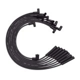 Moroso BB Ford 351C/390/429/460 Unsleeved HEI 135 Deg Boots Ultra Spark Plug Wire Set - Black thumbnail 2