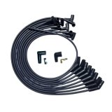 Moroso SBC Over Valve Cover Unsleeved 135 Deg Plug 90 HEI Ultra Spark Plug Wire Set - Black thumbnail 2