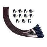 Moroso Universal V8 Unsleeved Non-HEI 135 Deg Plug Boots Ultra Spark Plug Wire Set - Black thumbnail 2