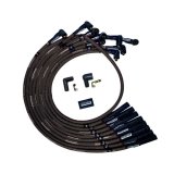 Moroso BBC Over Valve Cover Str Plug End Non-HEI Sleeved Ultra Spark Plug Wire Set - Black thumbnail 2