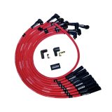 Moroso BBC Over Valve Cover Str Plug Boots Non-HEI Sleeved Ultra Spark Plug Wire Set - Red thumbnail 2