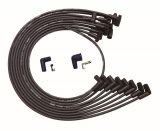 Moroso BBC Under Header 90 Deg Plug HEI Dist. Unsleeved Ultra Spark Plug Wire Set - Black thumbnail 1