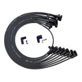 Moroso BBC Under Header 90 Deg Plug HEI Dist. Unsleeved Ultra Spark Plug Wire Set - Black thumbnail 2