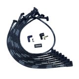 Moroso SBC Over Valve Cover 90 Deg Plug End HEI Sleeved Ultra Spark Plug Wire Set - Black thumbnail 2