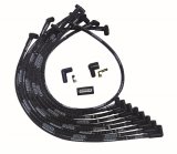 Moroso SBC Over Valve Cover 90 Deg Plug End HEI Sleeved Ultra Spark Plug Wire Set - Black thumbnail 3