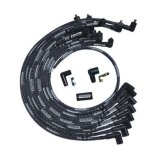 Moroso SBC Over Valve Cover Sleeved 90 Deg Plug Non-HEI Ultra Spark Plug Wire Set - Black thumbnail 3