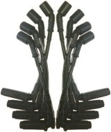 Moroso GM LS 11in Long Coil On Plug 90 Deg Plug Sleeved Ultra Spark Plug Wire Set - Black thumbnail 3