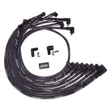 Moroso BBC Under Header 90 Deg Plug End Non-HEI Sleeved Ultra Spark Plug Wire Set - Black thumbnail 2