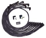 Moroso BBC Under Header 90 Deg Plug End Non-HEI Sleeved Ultra Spark Plug Wire Set - Black thumbnail 3