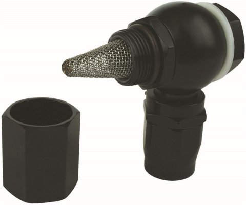 Moroso 16AN Hose End Banjo Fitting w/Screen